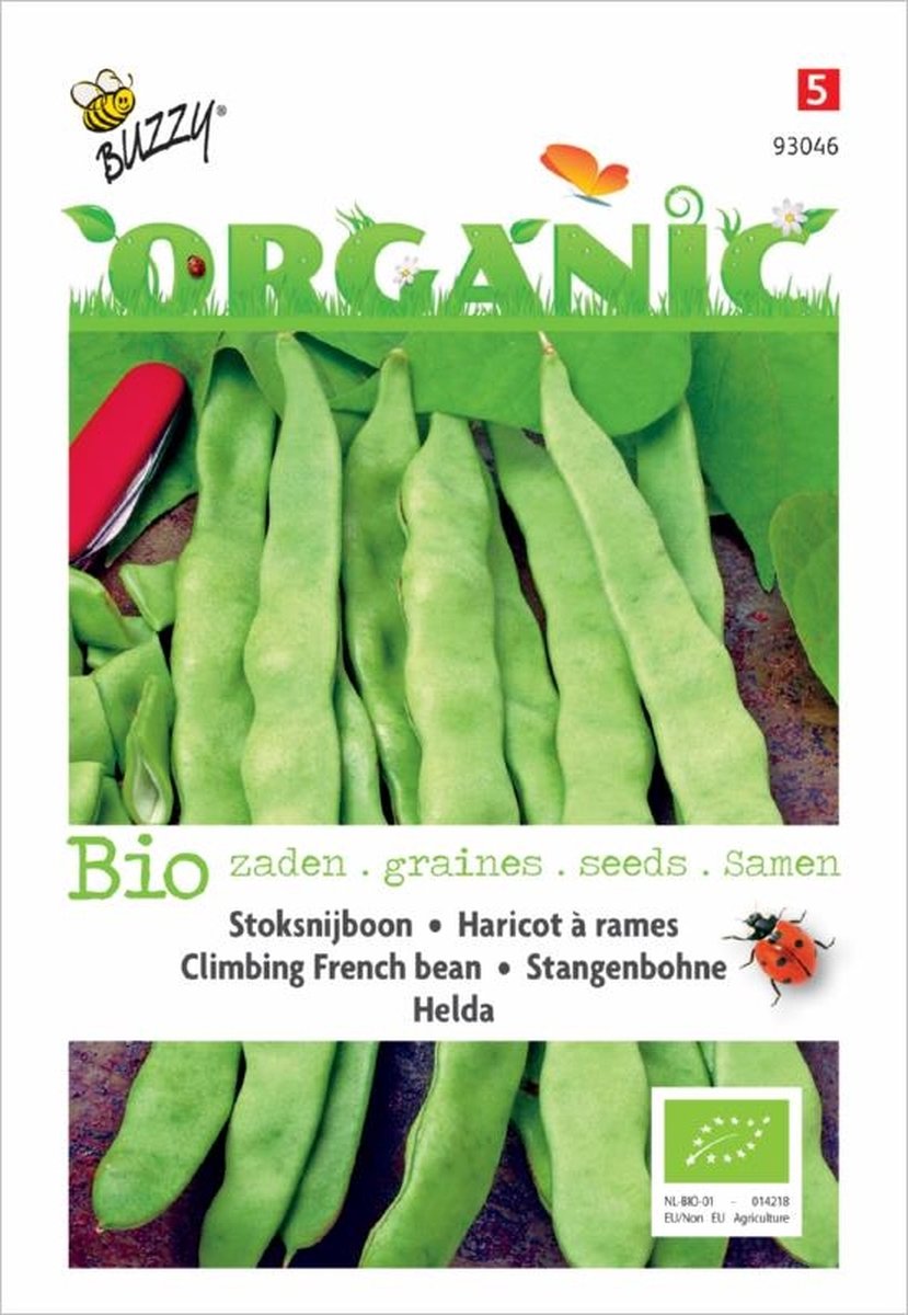  Buzzy® Organic Stoksnijbonen Helda (BIO)