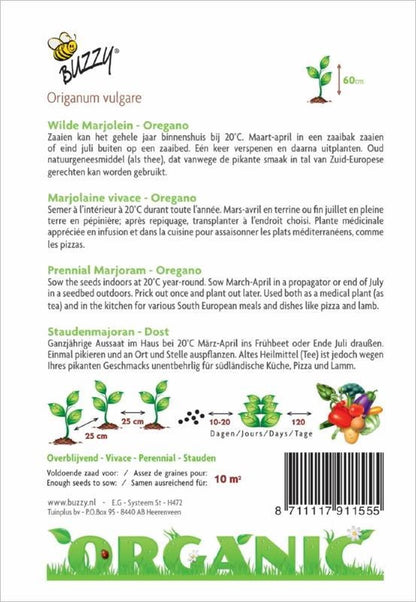  Buzzy® Organic Marjolein - Oregano (BIO)