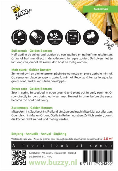  Buzzy® Suiker Mais Golden Bantam