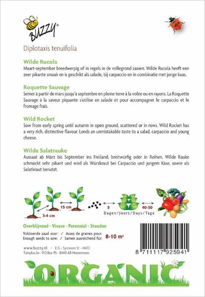  Buzzy® Organic Rucola Wilde Meerjarige (BIO)
