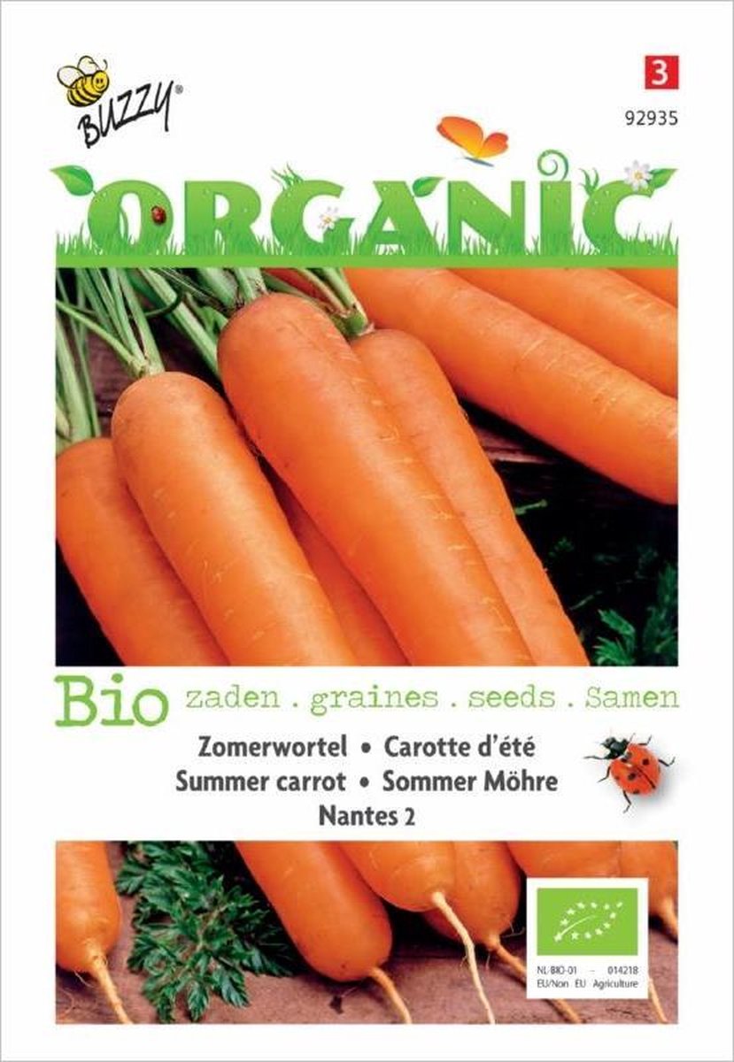  Buzzy® Organic Zomerwortelen Nantes 2 (BIO)