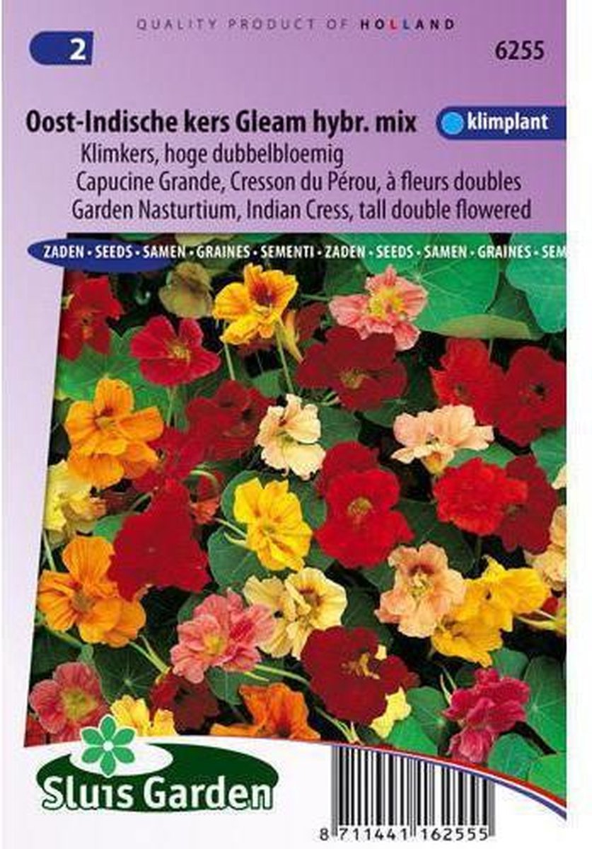  Sluis Garden - Oost-Indische Kers Gl. Hybr. Mix, Hoge Dubbelbloemig