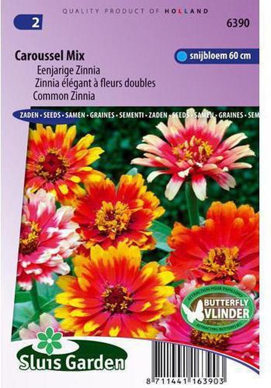  Sluis Garden - Zinnia Caroussel Mix