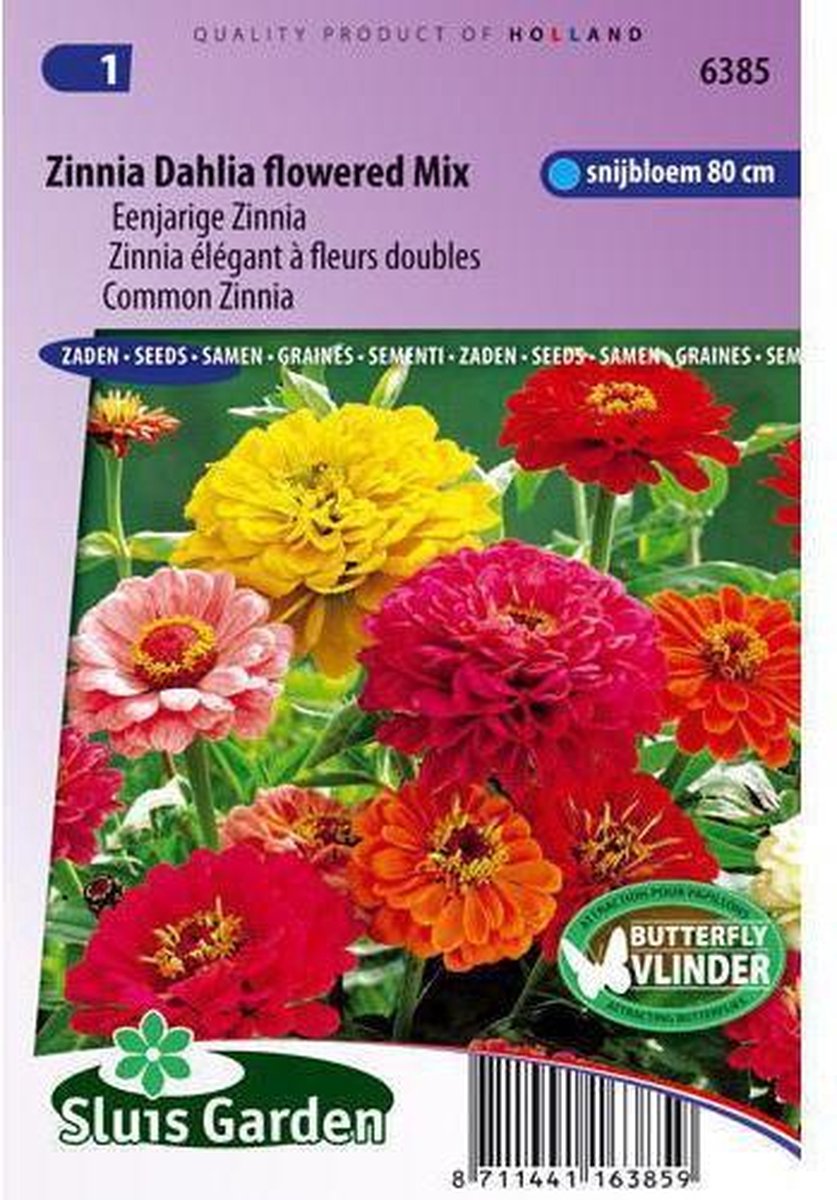  Sluis Garden - Zinnia Dahlia-Bloemige Mix