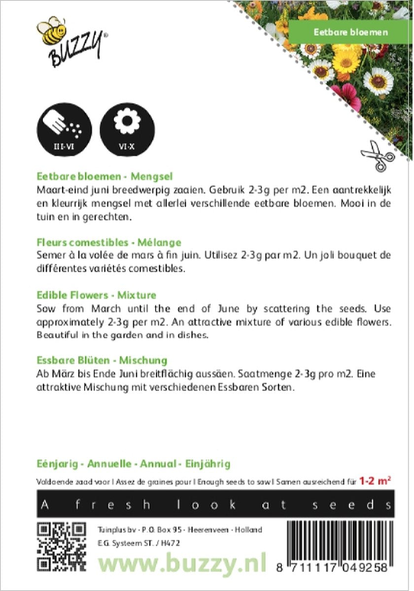  Buzzy® Mengsel Eetbare Bloemen