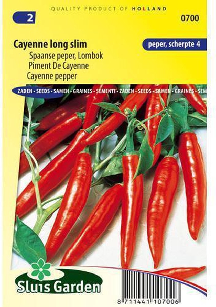  Sluis Garden - Peper Cayenne Long Slim