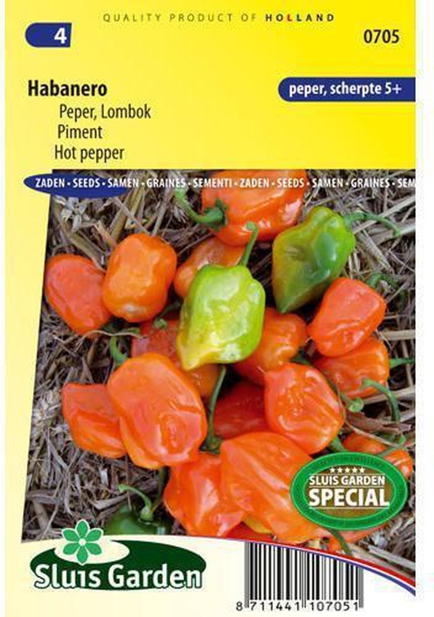  Sluis Garden - Peper Habanero Oranje (Capsicum Chinense)