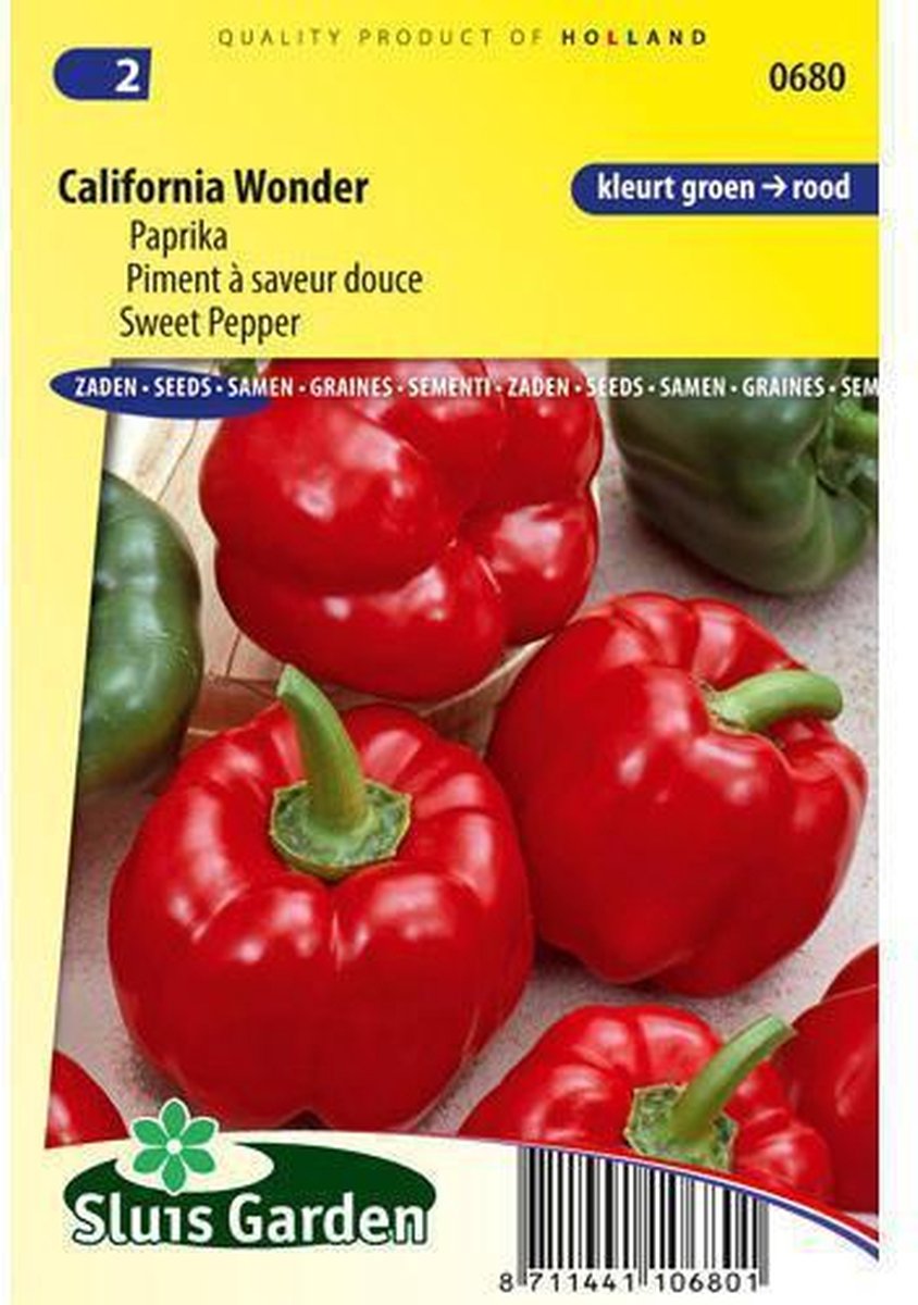  Sluis Garden Paprika California Wonder Red