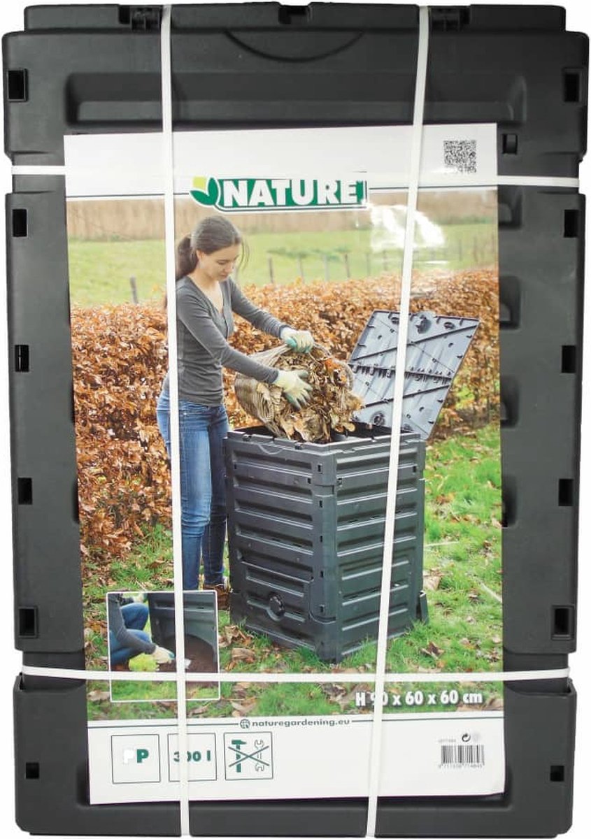  Nature - Compostsilo - H60 X 60 X 90cm - Zwart - 300L