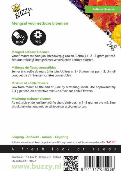  Buzzy® Mengsel Eetbare Bloemen