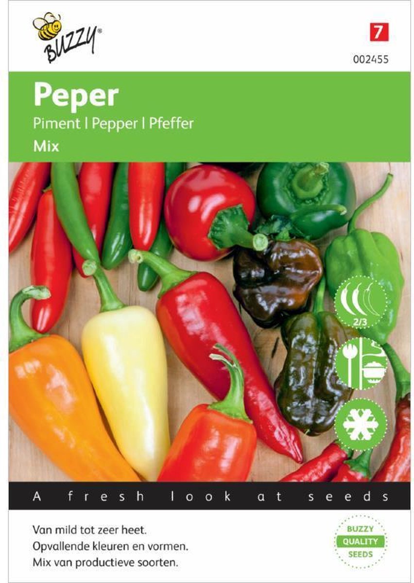  Buzzy® Peper Mixed 5 Soorten