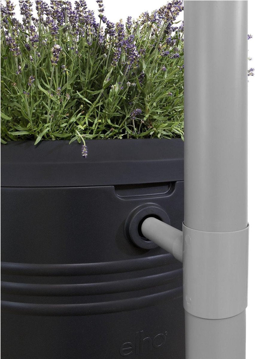  Elho Green Basics Regenton - Regenton - Living Black - Buiten - 200 Liter