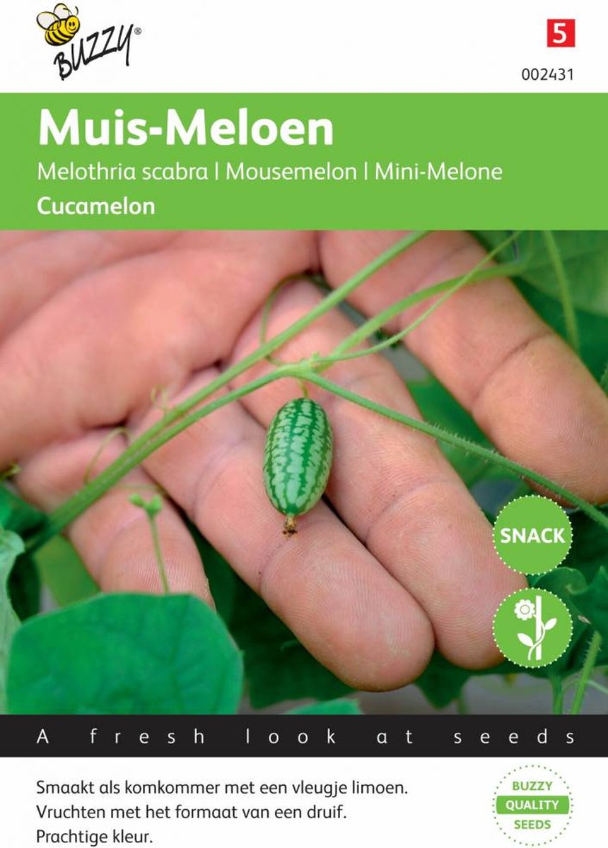  Buzzy Zaden - Cucamelons Muismeloen 15 Zaden