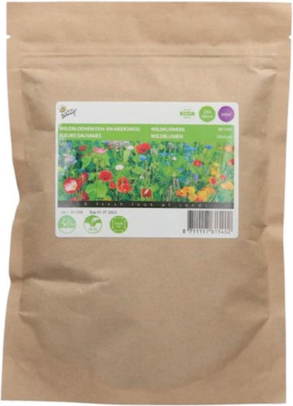  Buzzy Gemengde Wilde Bloemen Zaden Voor Zeker 125m2
