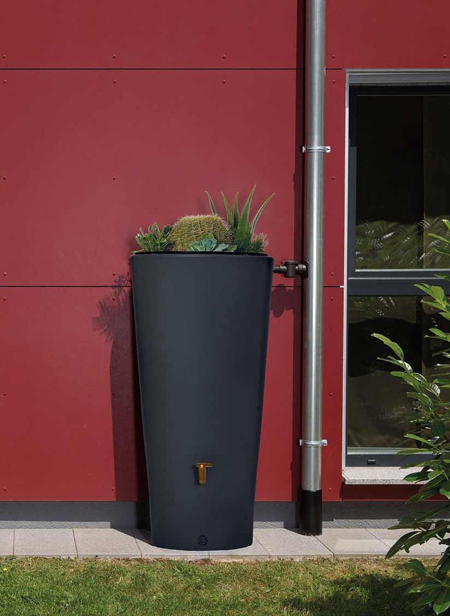  Garantia 2in1 Regenton - VASO - 220 Liter - Antraciet