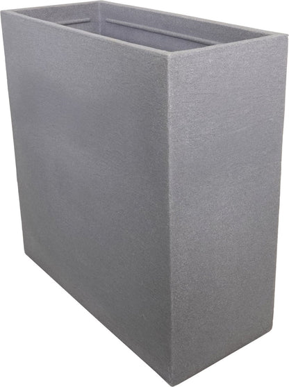  4gardenz® Stone Rechthoekige Bloembak Voor Buiten - 60x60x26cm - Lichtgrijs