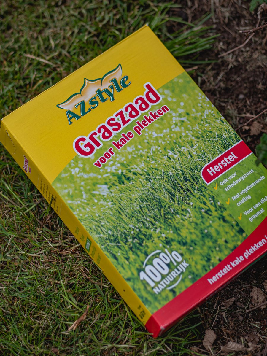  ECOstyle Graszaad Herstel Snelkiemend Gazon Gras – Herstelt Kale Plekken – Vogelwerende Coating – Geschikt Voor Zon- En Schaduw Gazons - Snelle Kieming – 20 – 30M² – 500 GR