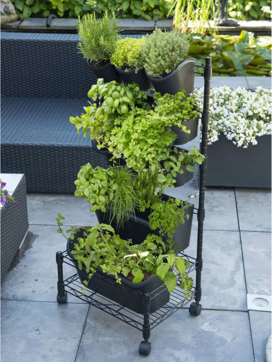  Nature - Mobiel Verticaal Tuinieren - H97 X 44 X 32,5cm - Complete Set