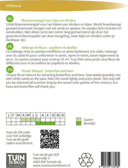  Tuin De Bruijn® Zaden - Bloemenmengsel Voor Bijen En Vlinders