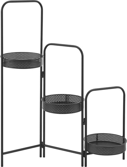  Plantenstandaard Vrasene Metaal 75x68x20 Cm Zwart