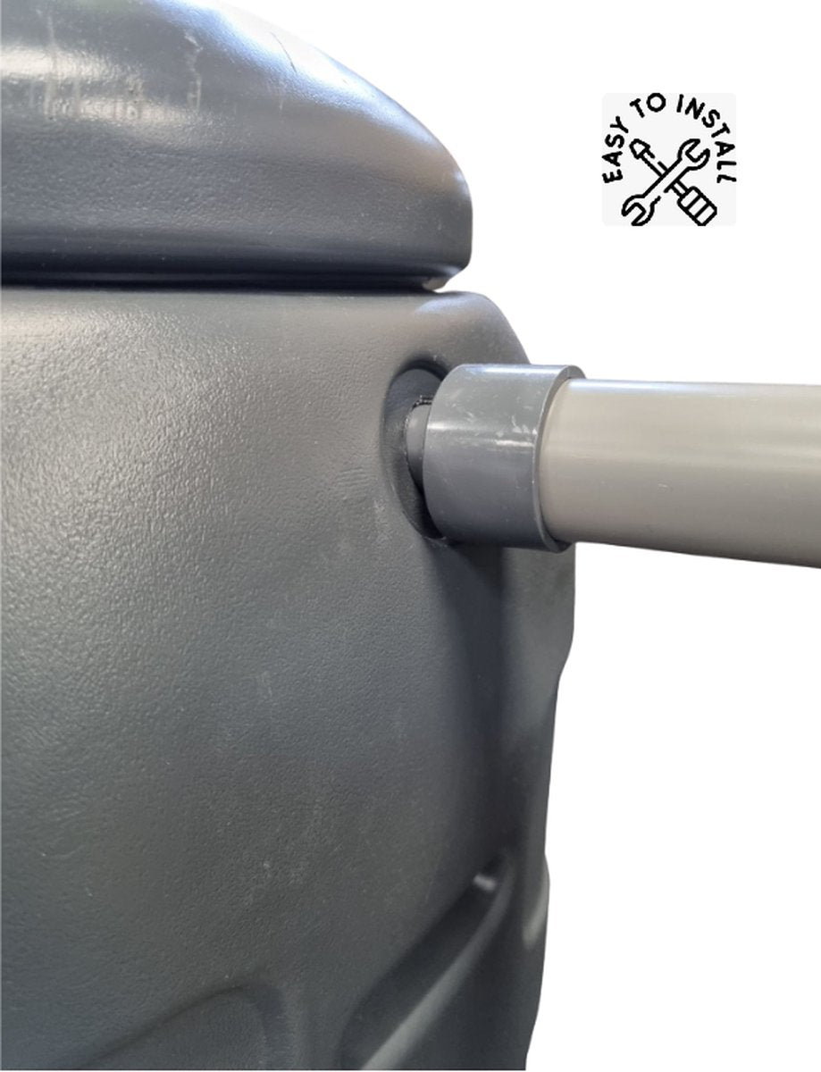  Regenton Rainsaver - Antraciet 100 L + Voet + Vulautomaat