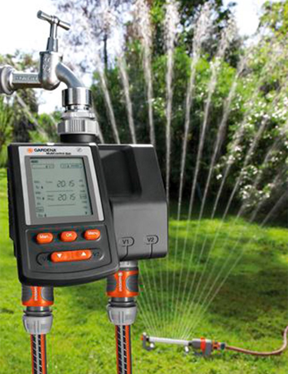  GARDENA Besproeiingsomputer MultiControl Duo - 3 Besproeiingen Per Dag - 1min Tot 3u 59min.