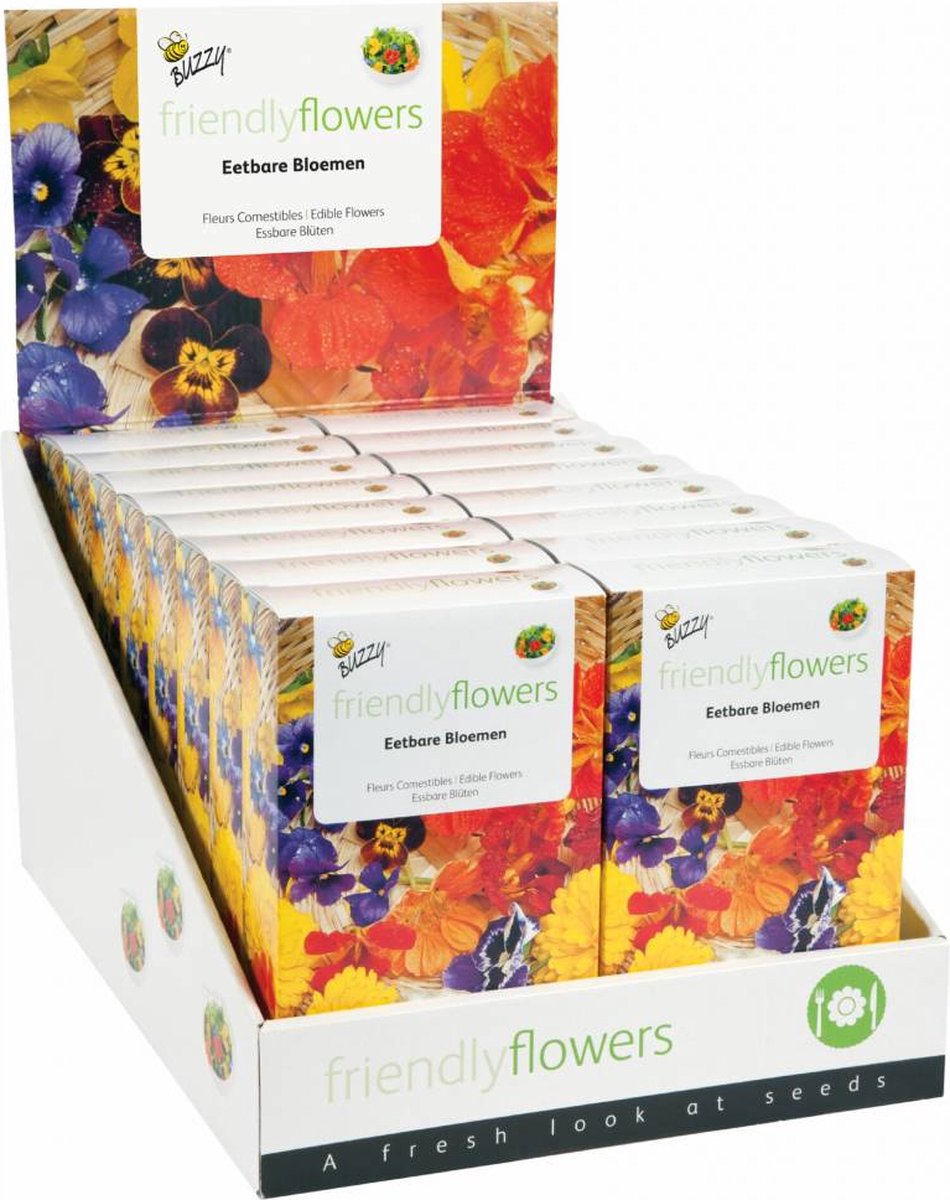  Buzzy® Friendly Flowers - Zadenmengsel - Eetbare Bloemen 15m²
