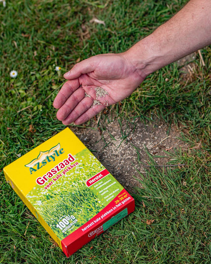  ECOstyle Graszaad Herstel Snelkiemend Gazon Gras – Herstelt Kale Plekken – Vogelwerende Coating – Geschikt Voor Zon- En Schaduw Gazons - Snelle Kieming – 20 – 30M² – 500 GR