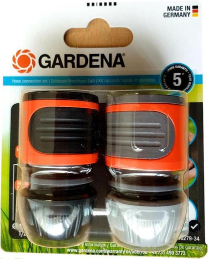  Gardena Slangstuk En Waterstop 13 Mm/1/2" -15 Mm 5/8" Pvc Oranje