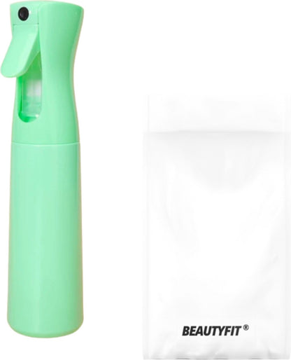 Merkloos BeautyFit - Mist Sprayer Groen - Mist Verstuiver Water- Haarspuit Kapper - Waterspray - Waterverstuiver Haar - Spuitfles Haar - Plantenspuit - 300 Ml