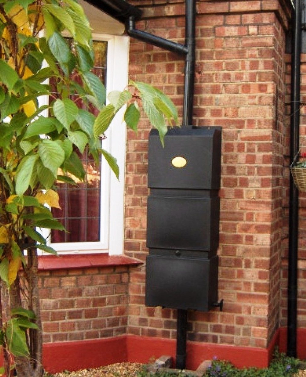  Prestige Regenton Grijs (waterton) 100L (incl. Kraantje En Aan De Wand/muur Te Bevestigen)