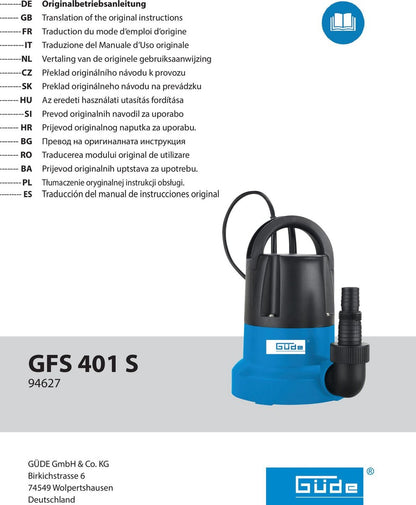  Güde 94627 Waterpomp – Vlakzuigpomp